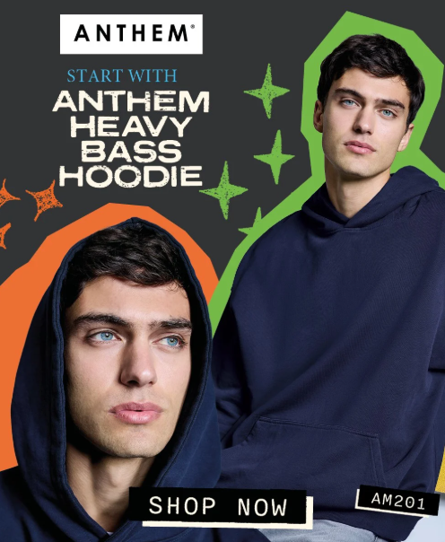Anthem heavy bass hoodie collection