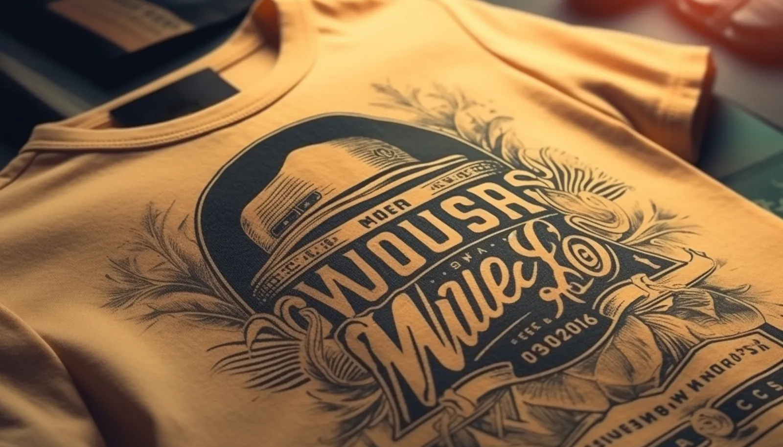 Blue shirt label symbolises luxury fashion industry