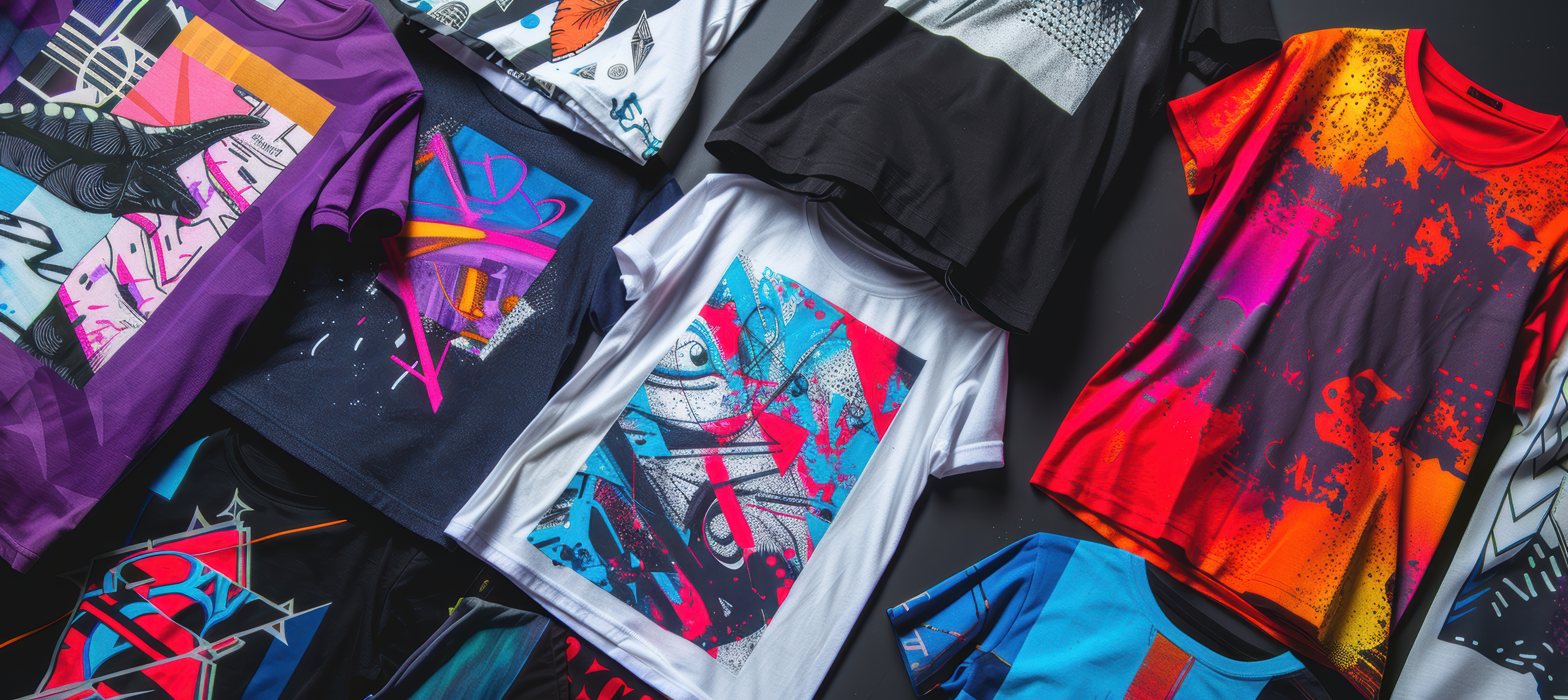 Vibrant streetwear branding with bold graffiti inspired design